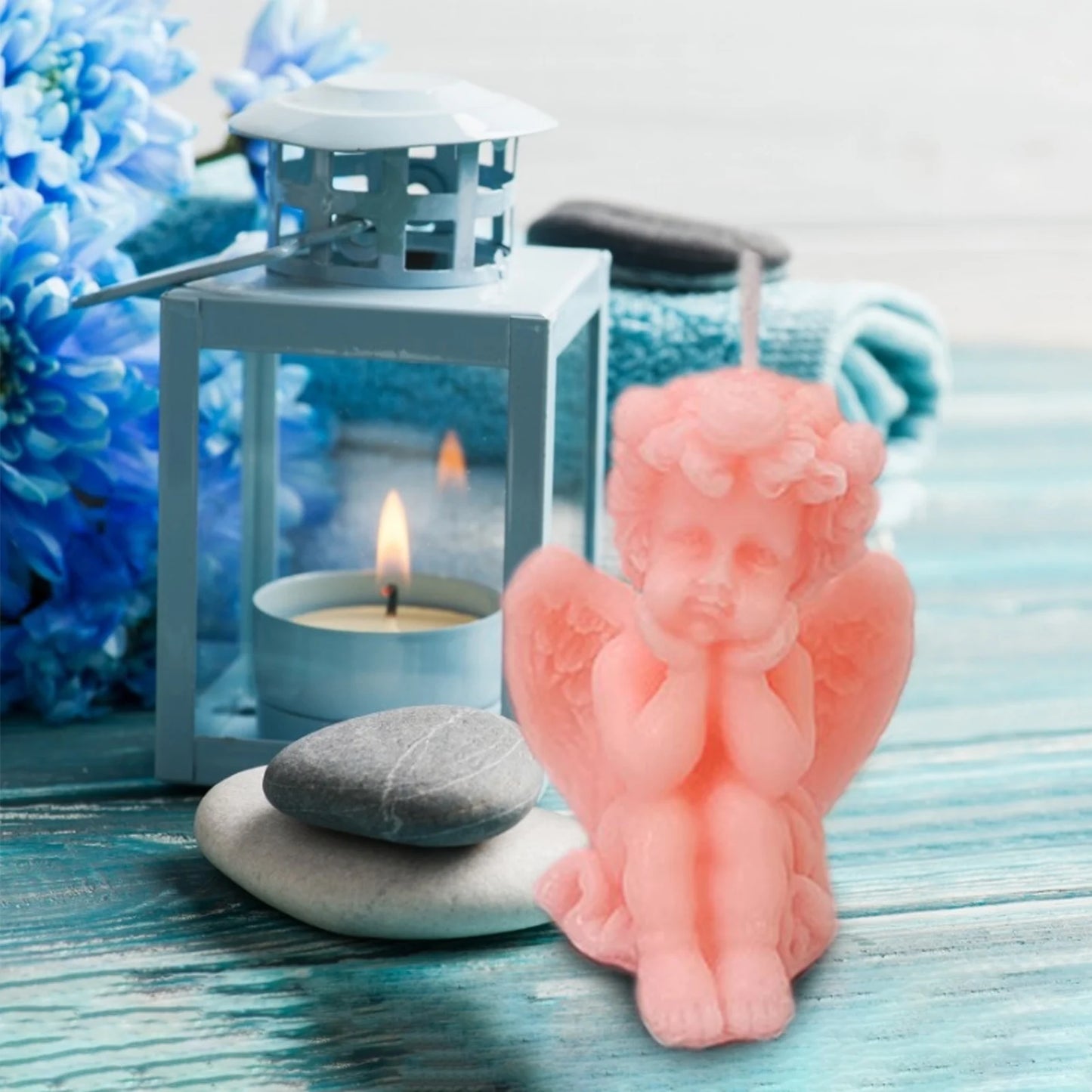 3D Angel Candle Aromatherapy Scented Candle For Home Decor Art Candle Cute Wax Candle Holiday Gifts