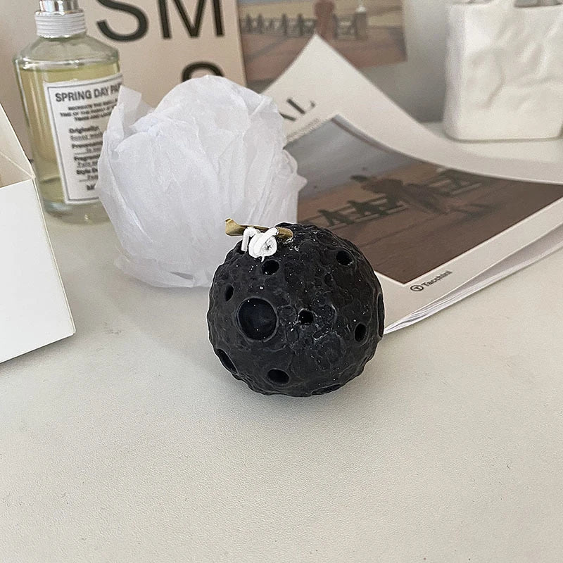 DIY Gift Box Set Black Moon Aromatherapy Candle Bedroom Creative Personalized Decoration With Hand Gift Spherical Moon Candle
