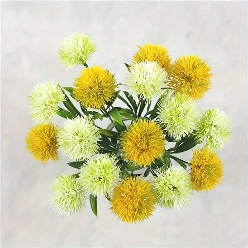10Pcs Dandelion Artificial Flowers Fake Dandelions Bouquet Boho Home Vase Room Garden Decoration Simulation Plants Wedding Decor