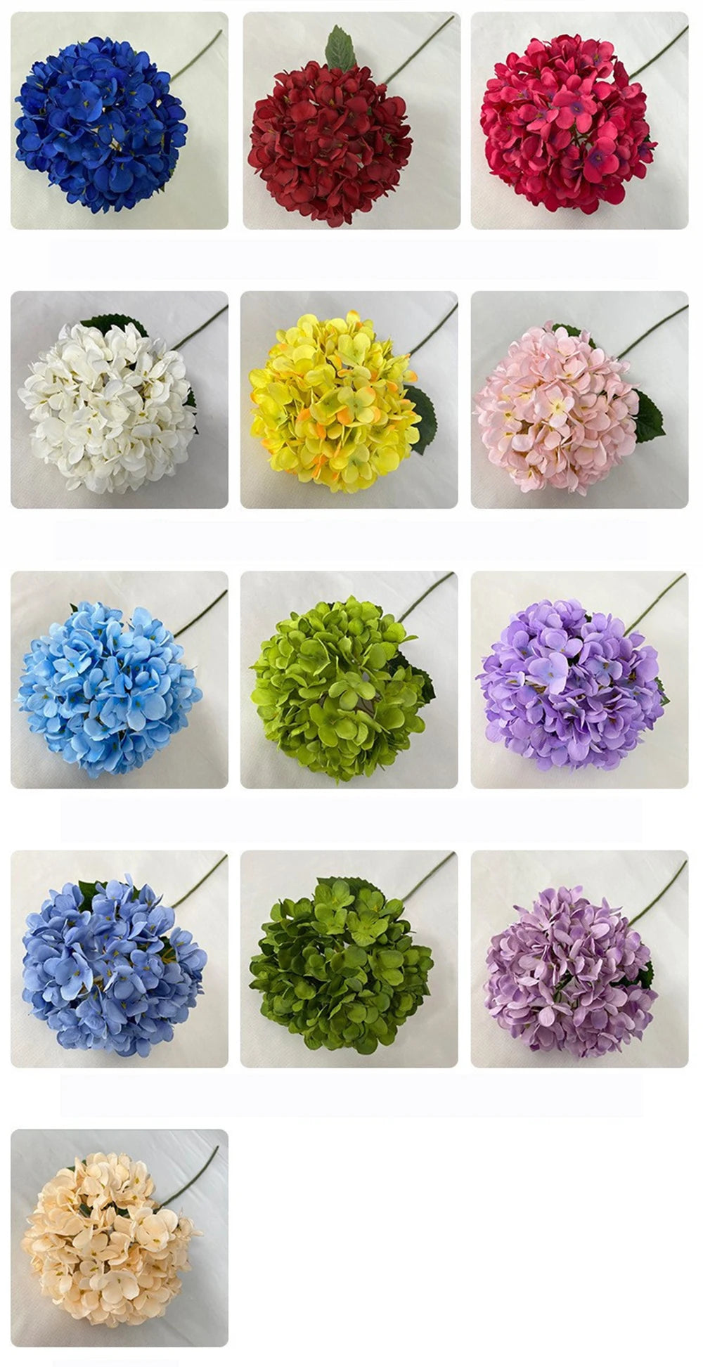 58cm Beautiful Silk Artificial Flowers Hydrangea bouquet for Home Party Wedding living room decoration accessories
