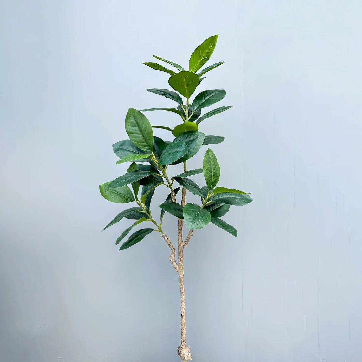 70/135cm Artificial Ficus Tree Branches Large Banyan Leaves Fake Rubber Plant Plastic Tall Plant Landscape For Home Garden Decor