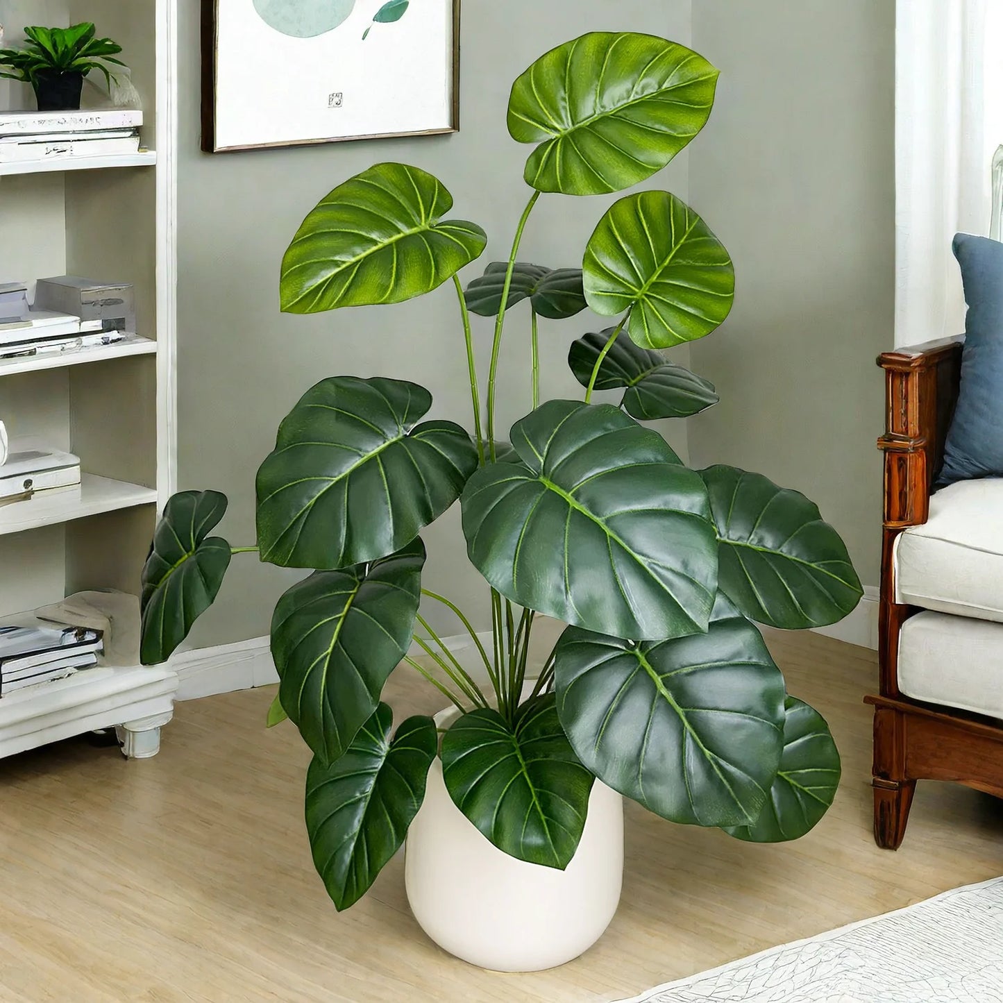 65/100cm Monstera Plant Plastic Leaf faux plant branch realistic leaves Ornamental indoor Artificial Plant for Home Office Decor
