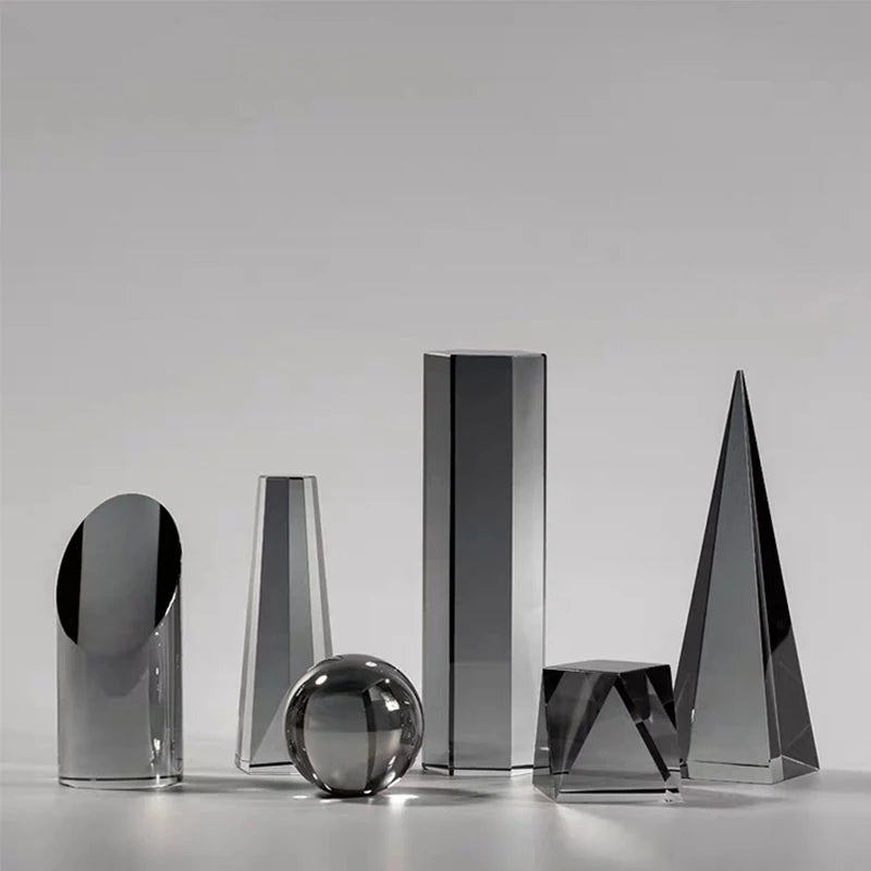 Room decorations modern minimalist bedroom home accessories office desk table geometric crystal maison nordic style art ornament