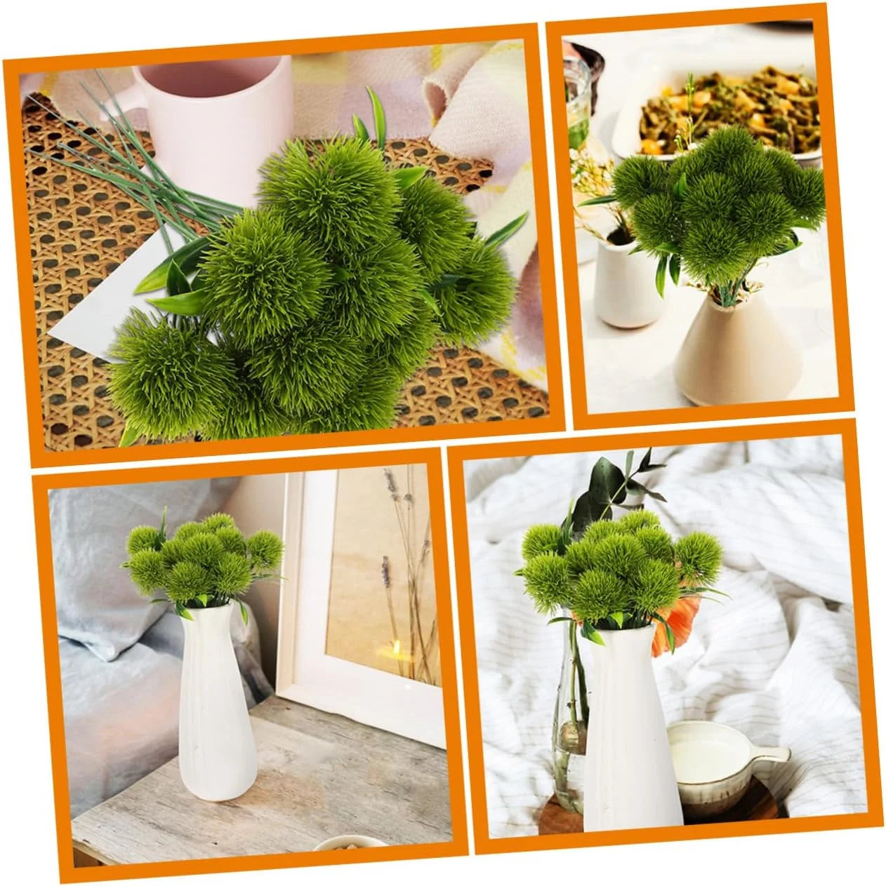 10Pcs Dandelion Artificial Flowers Fake Dandelions Bouquet Boho Home Vase Room Garden Decoration Simulation Plants Wedding Decor