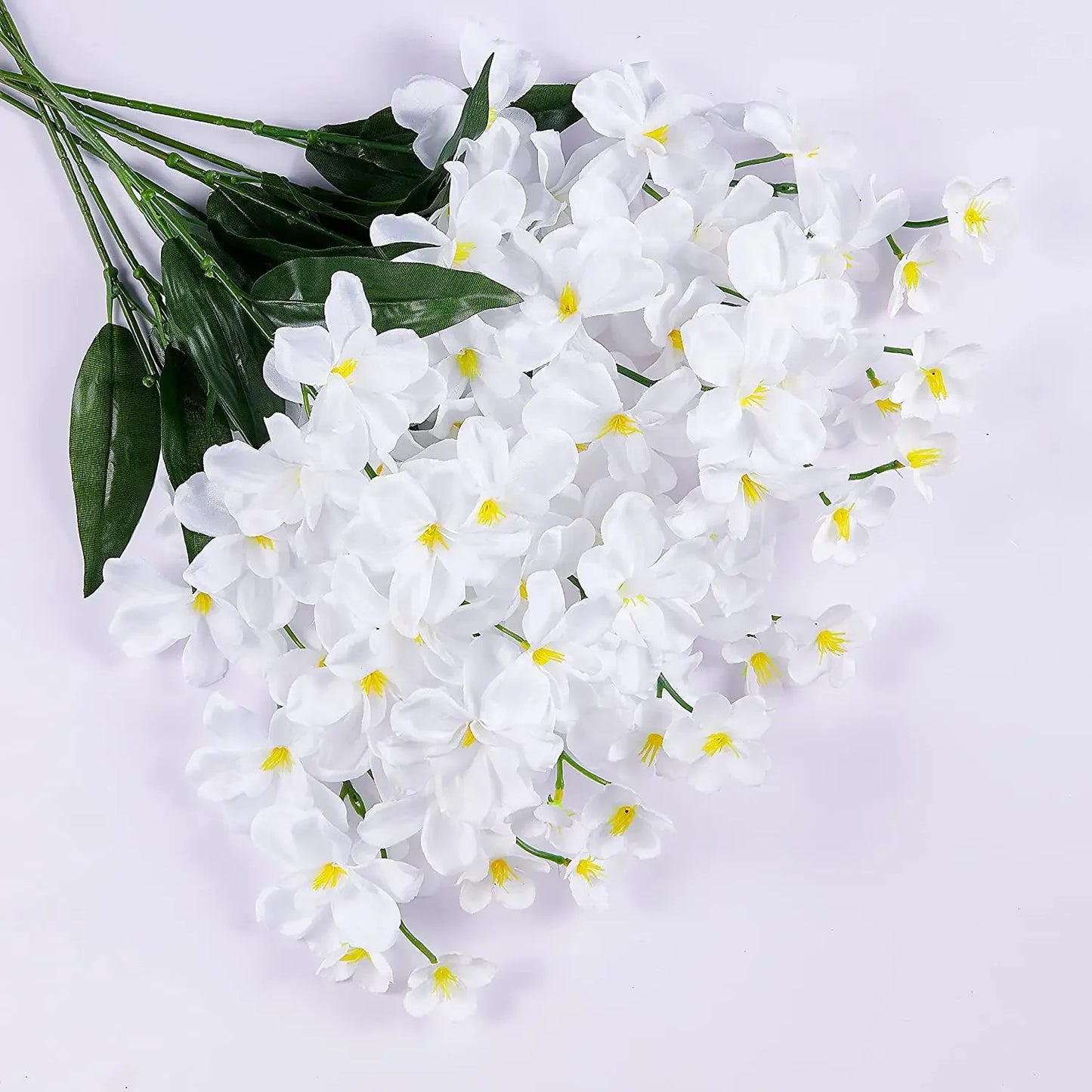 10pcs Artificial Orchids Flowers Blue Long Stems in Bulk for Wedding Home