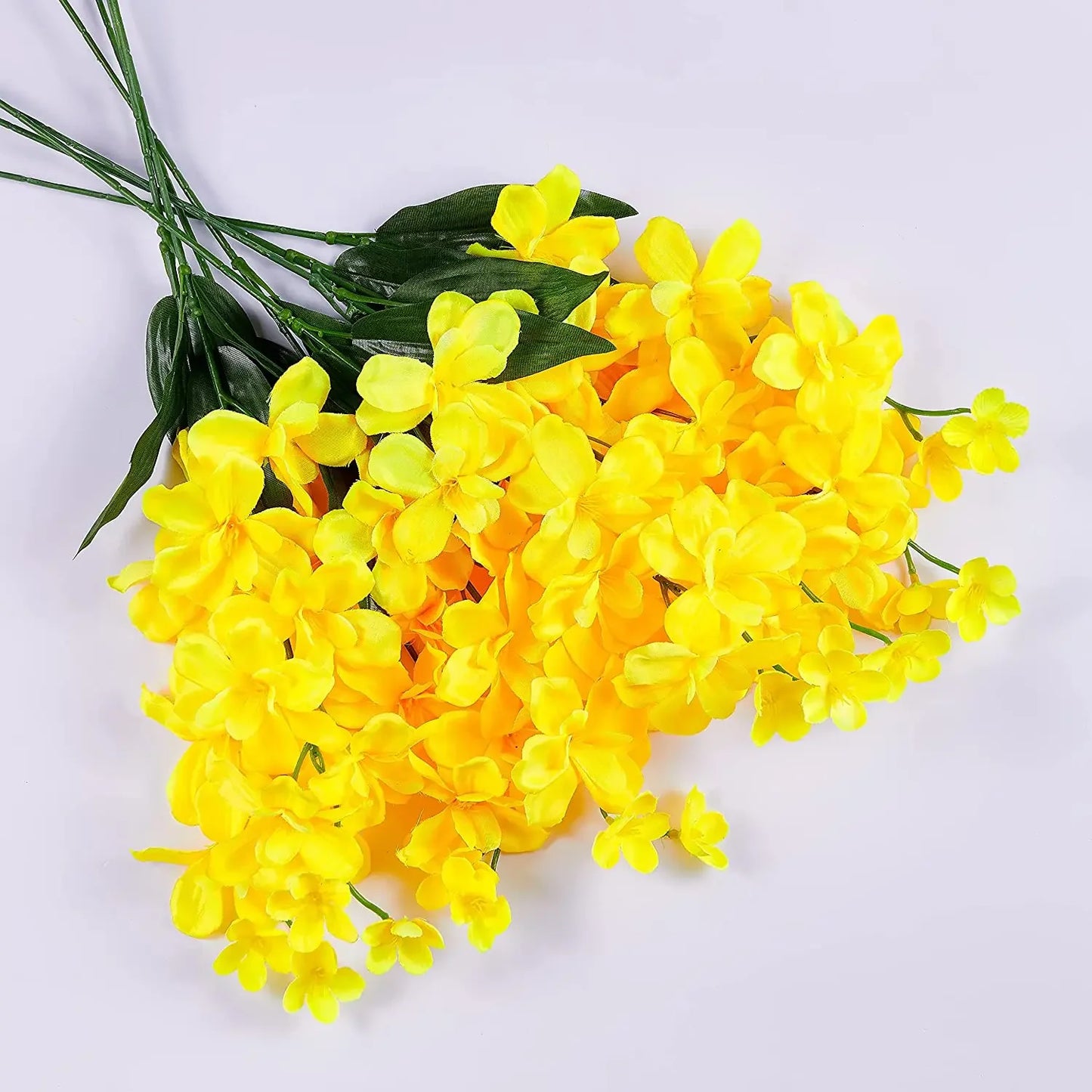 10pcs Artificial Orchids Flowers Blue Long Stems in Bulk for Wedding Home