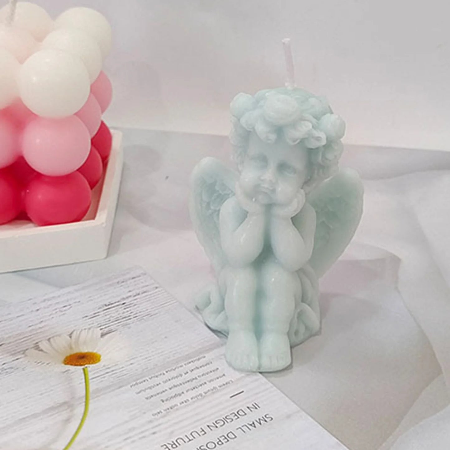 3D Angel Candle Aromatherapy Scented Candle For Home Decor Art Candle Cute Wax Candle Holiday Gifts