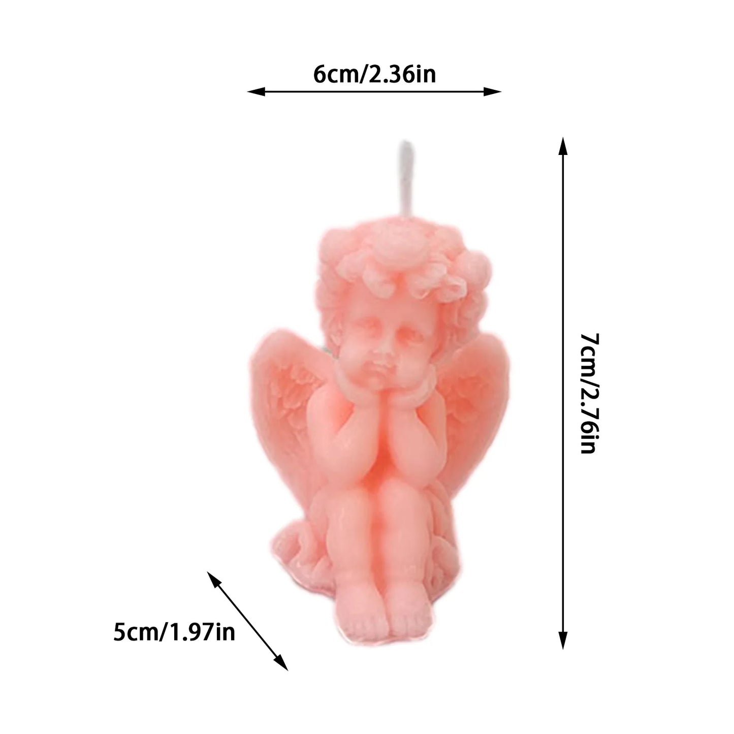 3D Angel Candle Aromatherapy Scented Candle For Home Decor Art Candle Cute Wax Candle Holiday Gifts