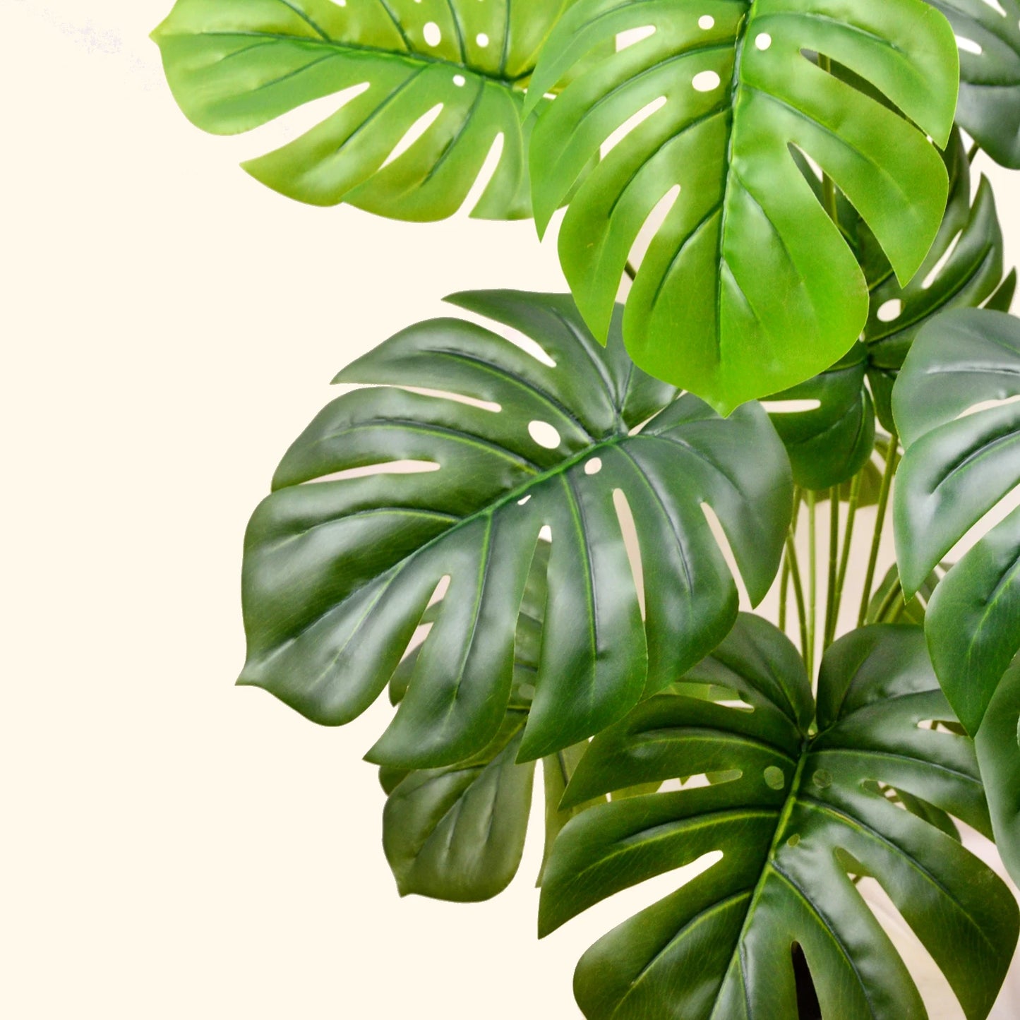 100 cm/39.4 inches Artificial Monstera deliciosa Pothos Alocasia Leaf Fake Plant Ornamental Festive Home Office Decoration