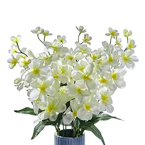 10pcs Artificial Orchids Flowers Blue Long Stems in Bulk for Wedding Home