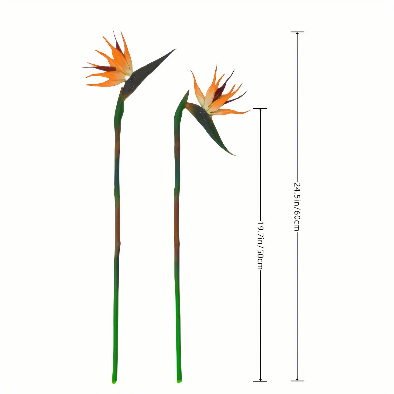 3Pcs Artificial Heaven Bird Flowers,Fake Bird of Paradise Strelitzia,Faux Silk Plants for Home Office Wedding Table  Decor