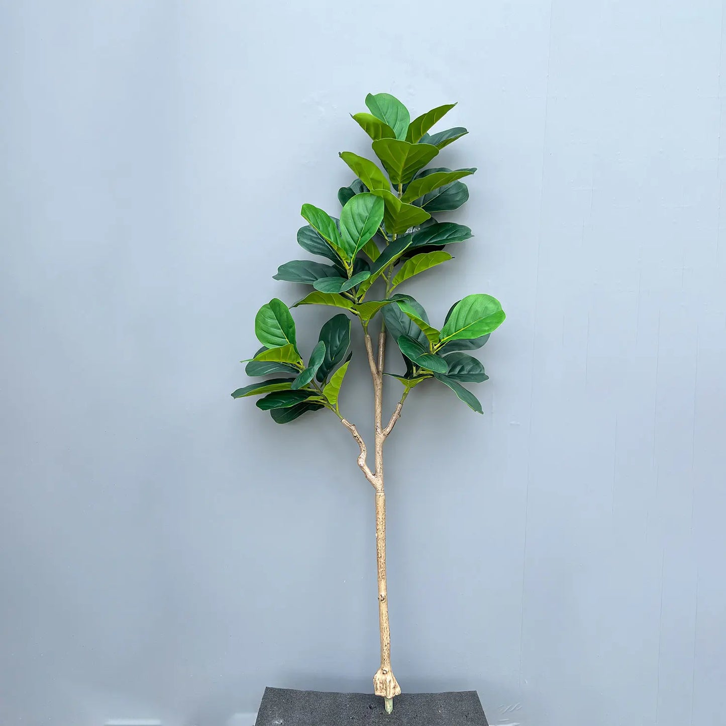 70/135cm Artificial Ficus Tree Branches Large Banyan Leaves Fake Rubber Plant Plastic Tall Plant Landscape For Home Garden Decor
