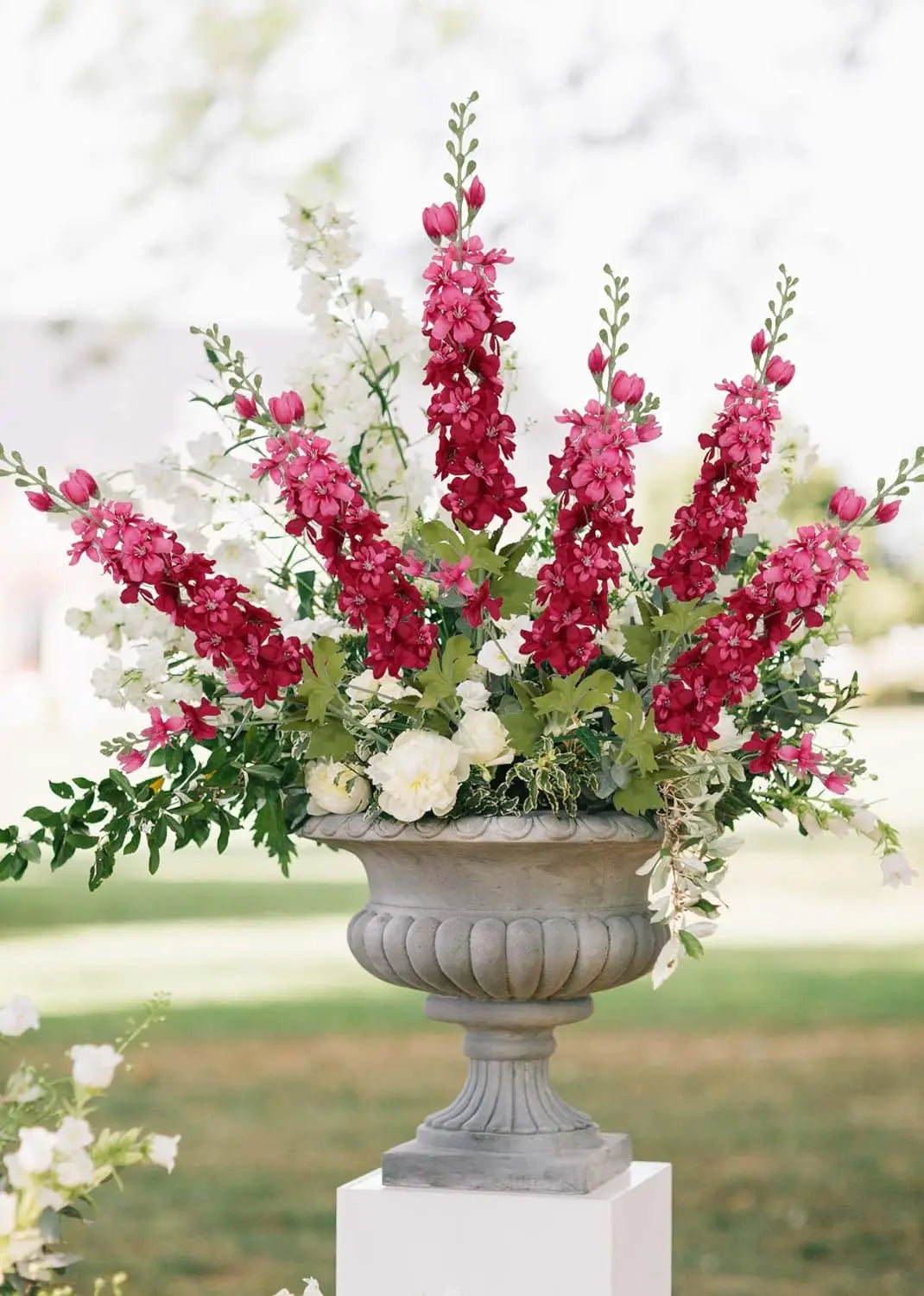 YeeNanee 6pcs Blue Delphinium Artificial Flowers Long Stem Larkspur for Wedding Centerpieces Floral Arrangements Home Vase Decor