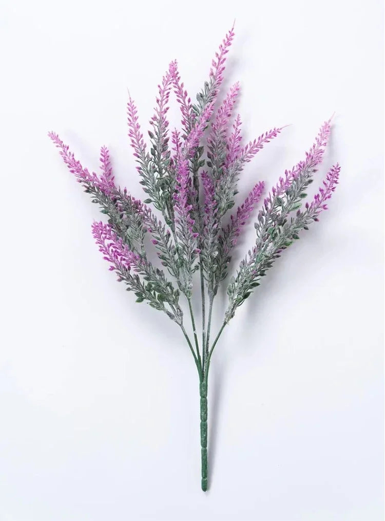 A Bunch of Provence Lavender Plastic Artificial Flowers False Plants Wedding Home Outdoor Garden Decoration Table Decoration