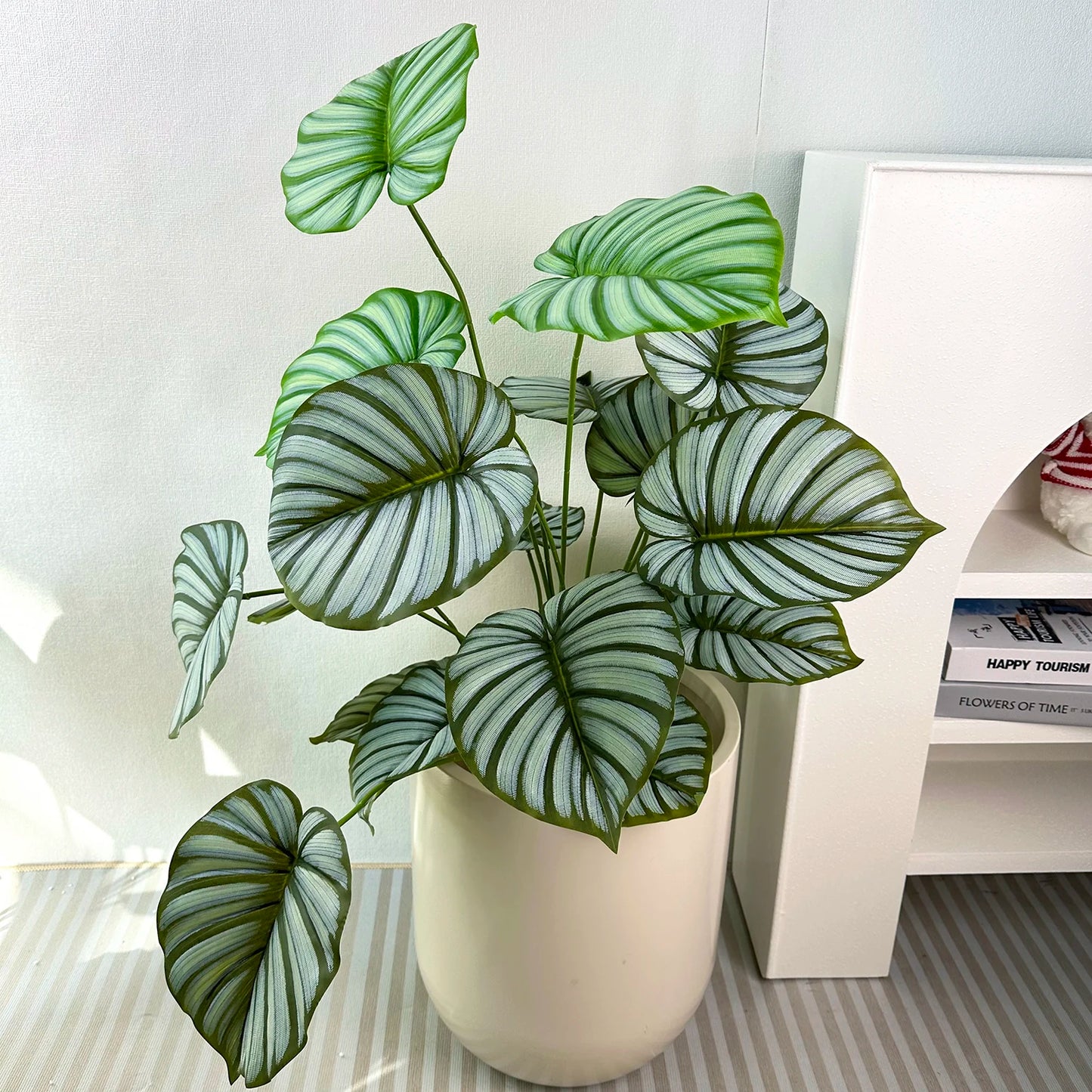 65/100cm Monstera Plant Plastic Leaf faux plant branch realistic leaves Ornamental indoor Artificial Plant for Home Office Decor