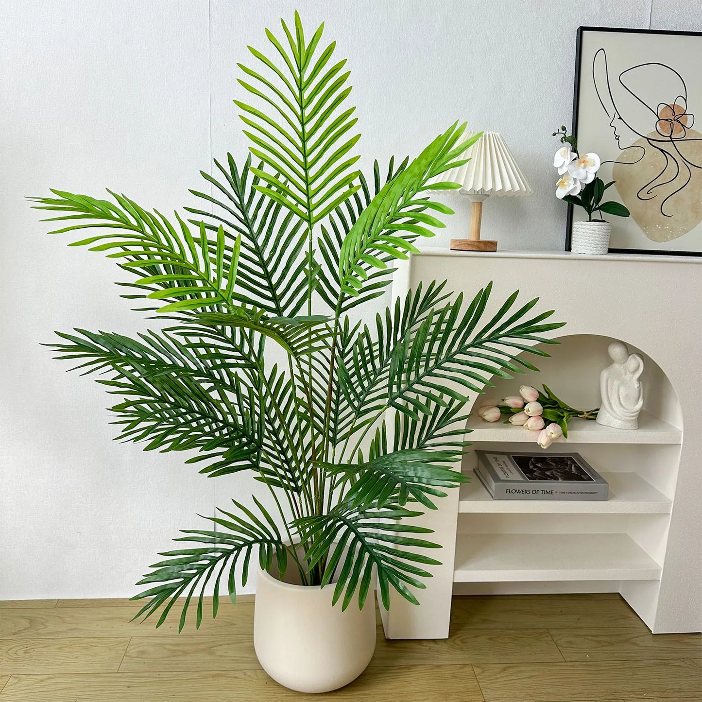 65/100cm Monstera Plant Plastic Leaf faux plant branch realistic leaves Ornamental indoor Artificial Plant for Home Office Decor