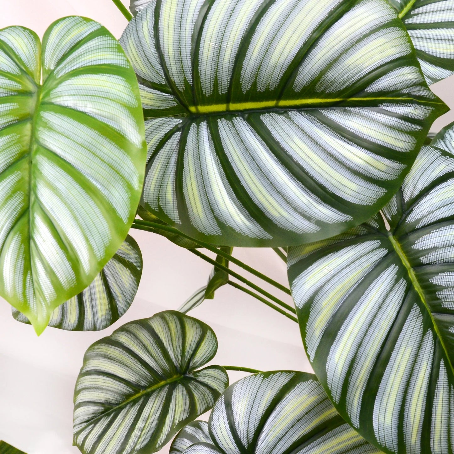 100 cm/39.4 inches Artificial Monstera deliciosa Pothos Alocasia Leaf Fake Plant Ornamental Festive Home Office Decoration