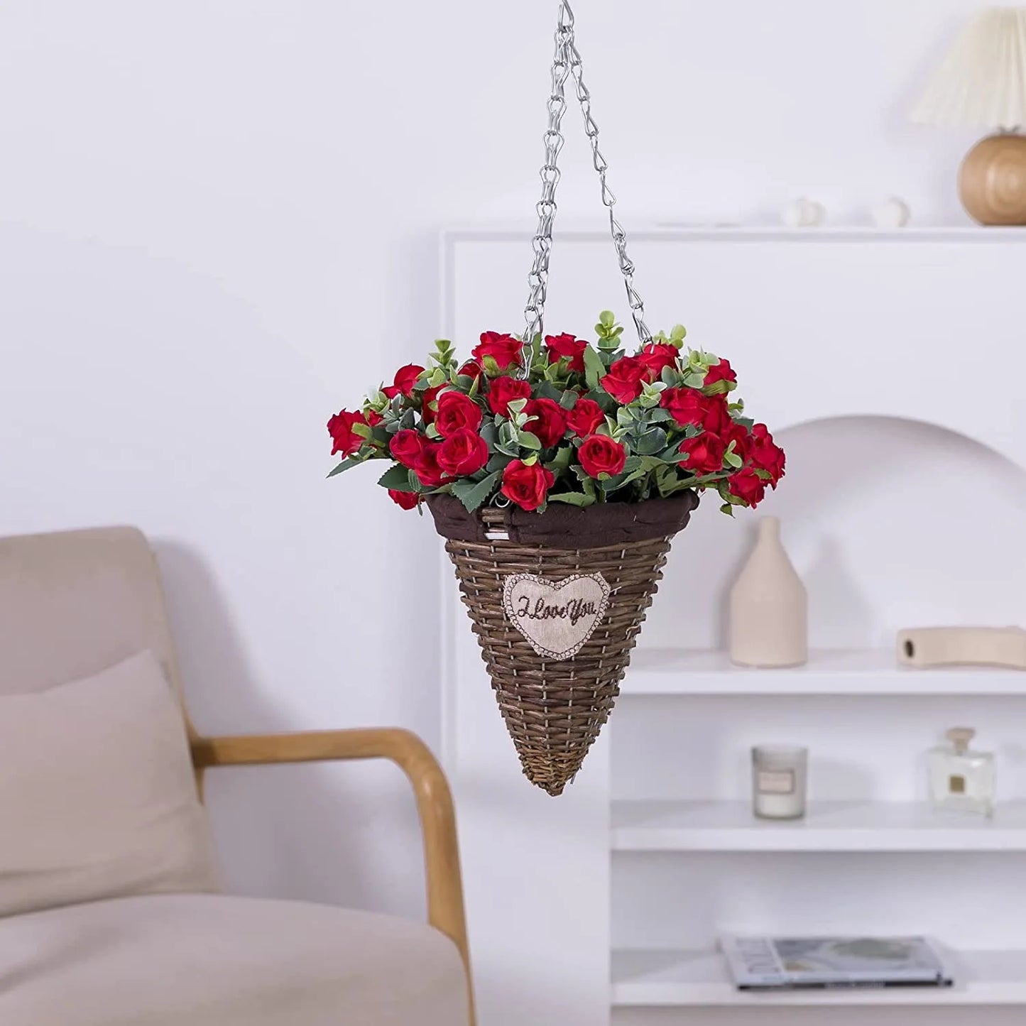 1pcs Artificial Flowers Bouquet Rose Eucalyptus Leaves Wedding Decoration Peony Fake Flower for Party Home Decor Outdoor