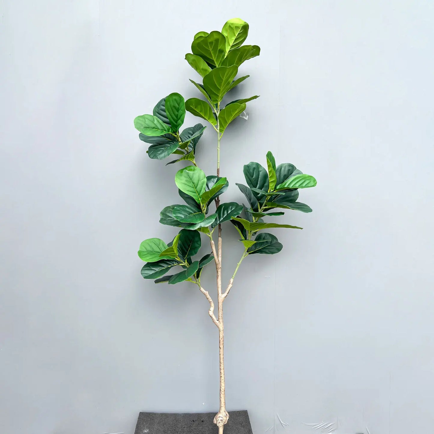 70/135cm Artificial Ficus Tree Branches Large Banyan Leaves Fake Rubber Plant Plastic Tall Plant Landscape For Home Garden Decor