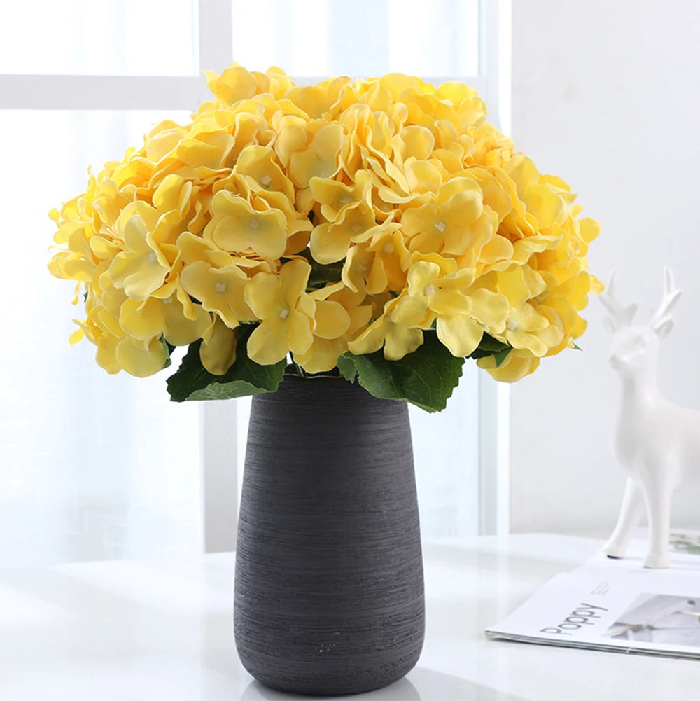58cm Beautiful Silk Artificial Flowers Hydrangea bouquet for Home Party Wedding living room   decoration accessories