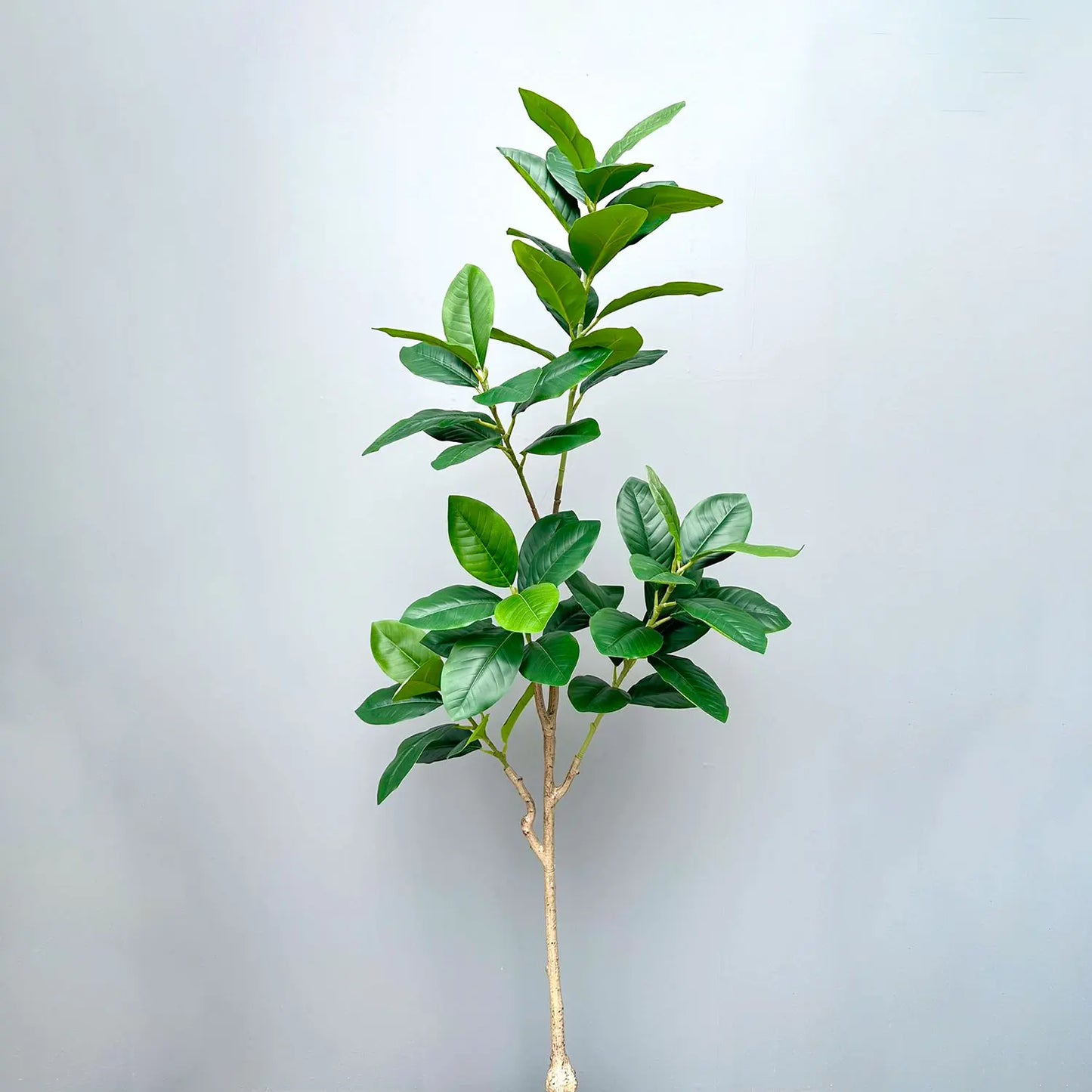 70/135cm Artificial Ficus Tree Branches Large Banyan Leaves Fake Rubber Plant Plastic Tall Plant Landscape For Home Garden Decor