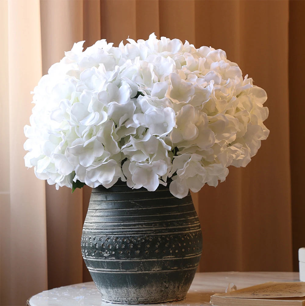 58cm Beautiful Silk Artificial Flowers Hydrangea bouquet for Home Party Wedding living room   decoration accessories