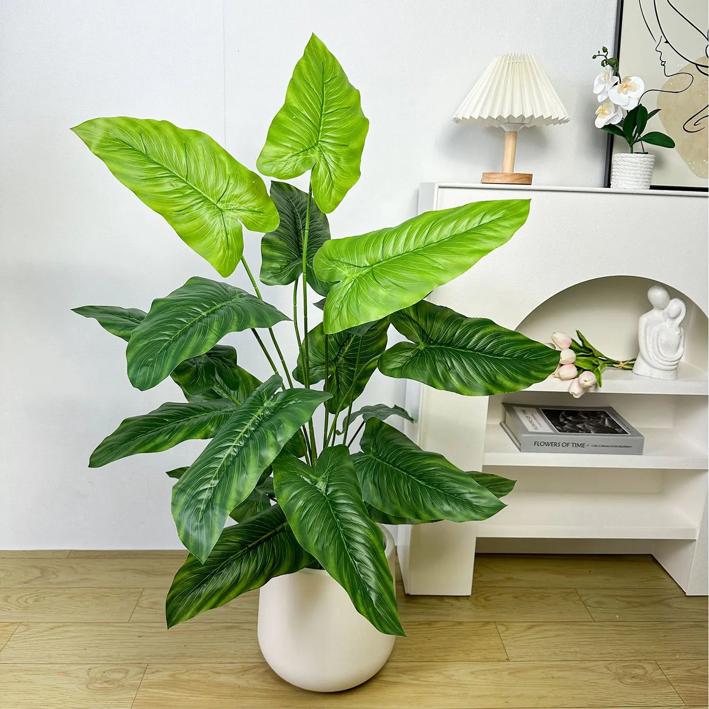 65/100cm Monstera Plant Plastic Leaf faux plant branch realistic leaves Ornamental indoor Artificial Plant for Home Office Decor