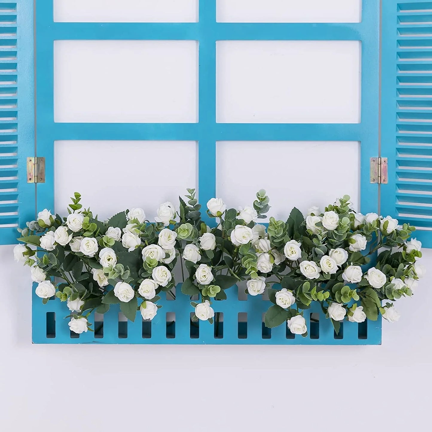 1pcs Artificial Flowers Bouquet Rose Eucalyptus Leaves Wedding Decoration Peony Fake Flower for Party Home Decor Outdoor