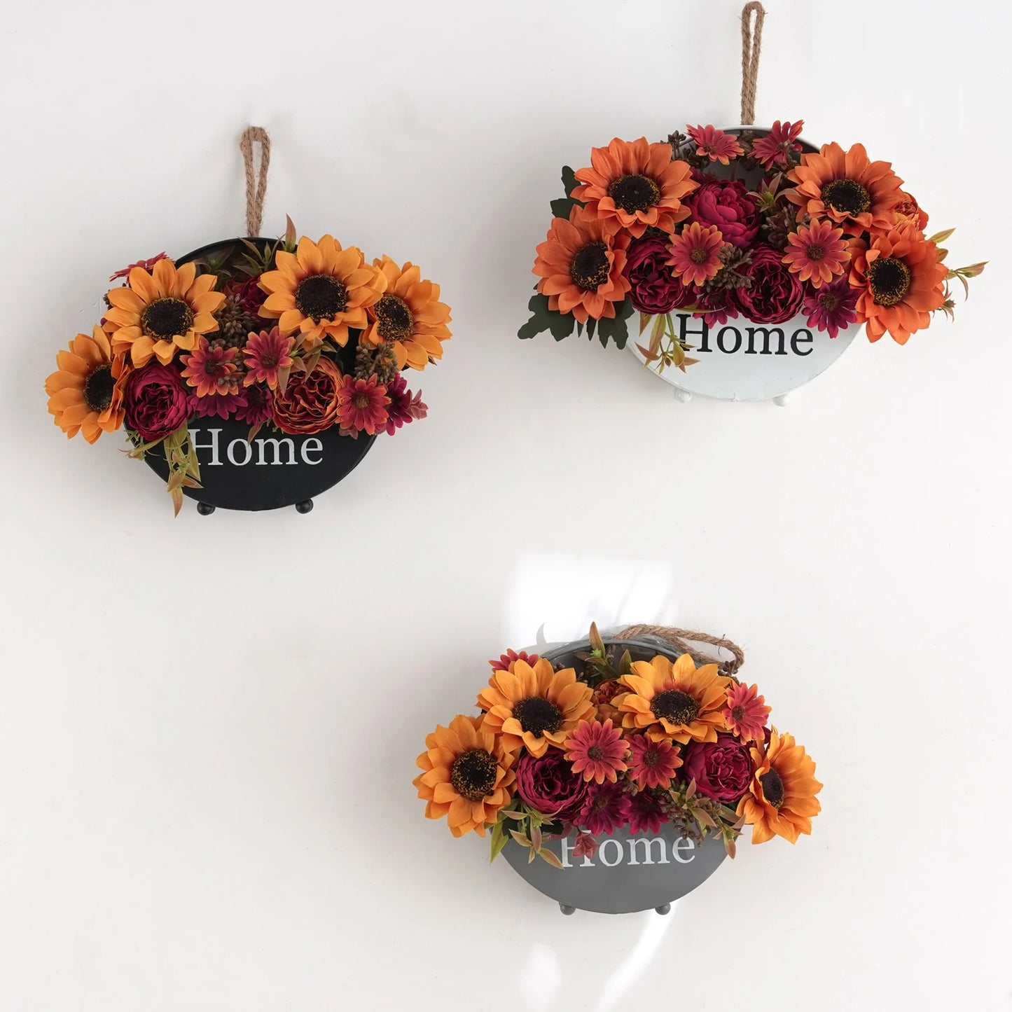 1/4pcs Sunflowers peony Artificial Flowers  Fall Summer Decor, Fake Fall Flowers Silk Faux Sunflower Bouquet Arrangement for Vas