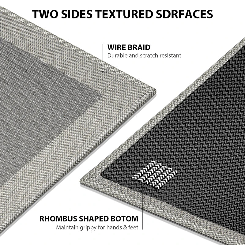 Kitchen Floor Mat Oil-proof  Waterproof Wipeable Wash Free Long Strip Carpet Dirty-resistant Oil-absorbing Water-absorbing Rug