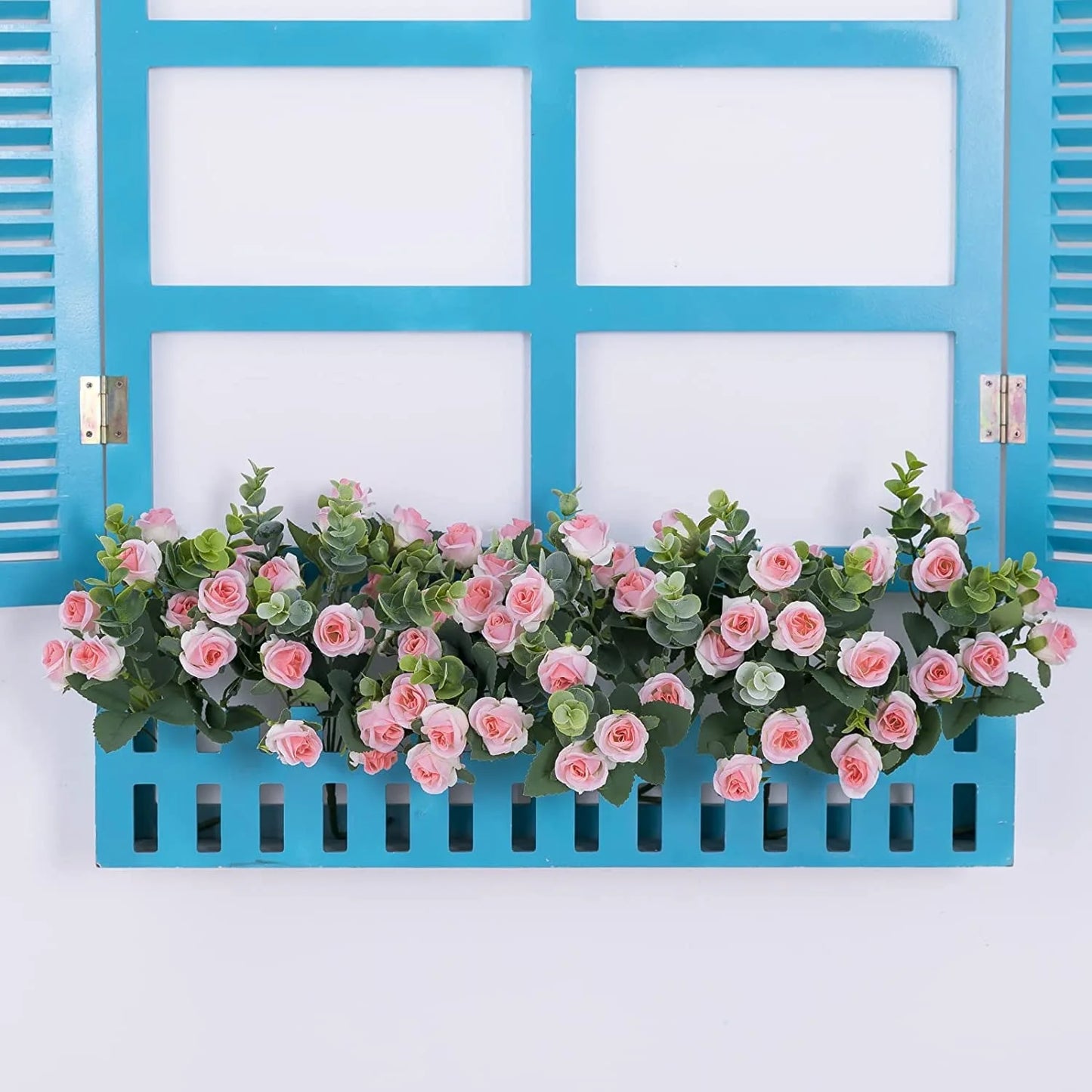 1pcs Artificial Flowers Bouquet Rose Eucalyptus Leaves Wedding Decoration Peony Fake Flower for Party Home Decor Outdoor