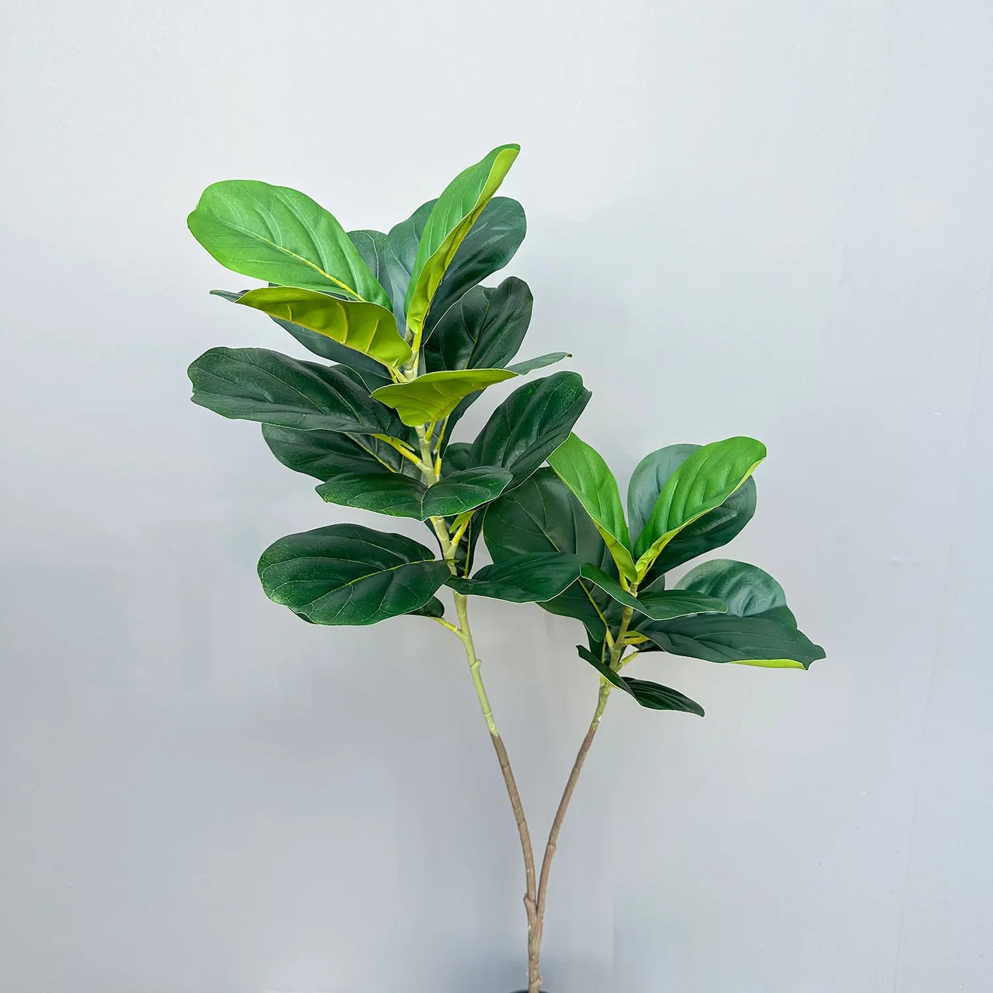 70/135cm Artificial Ficus Tree Branches Large Banyan Leaves Fake Rubber Plant Plastic Tall Plant Landscape For Home Garden Decor
