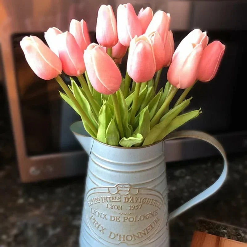 5PCS 35CM Artificial Tulip Flower Bouquet Home Garden Decoration Flowers for Wedding Ceremony Decor Mother's Day Gift Bouquet