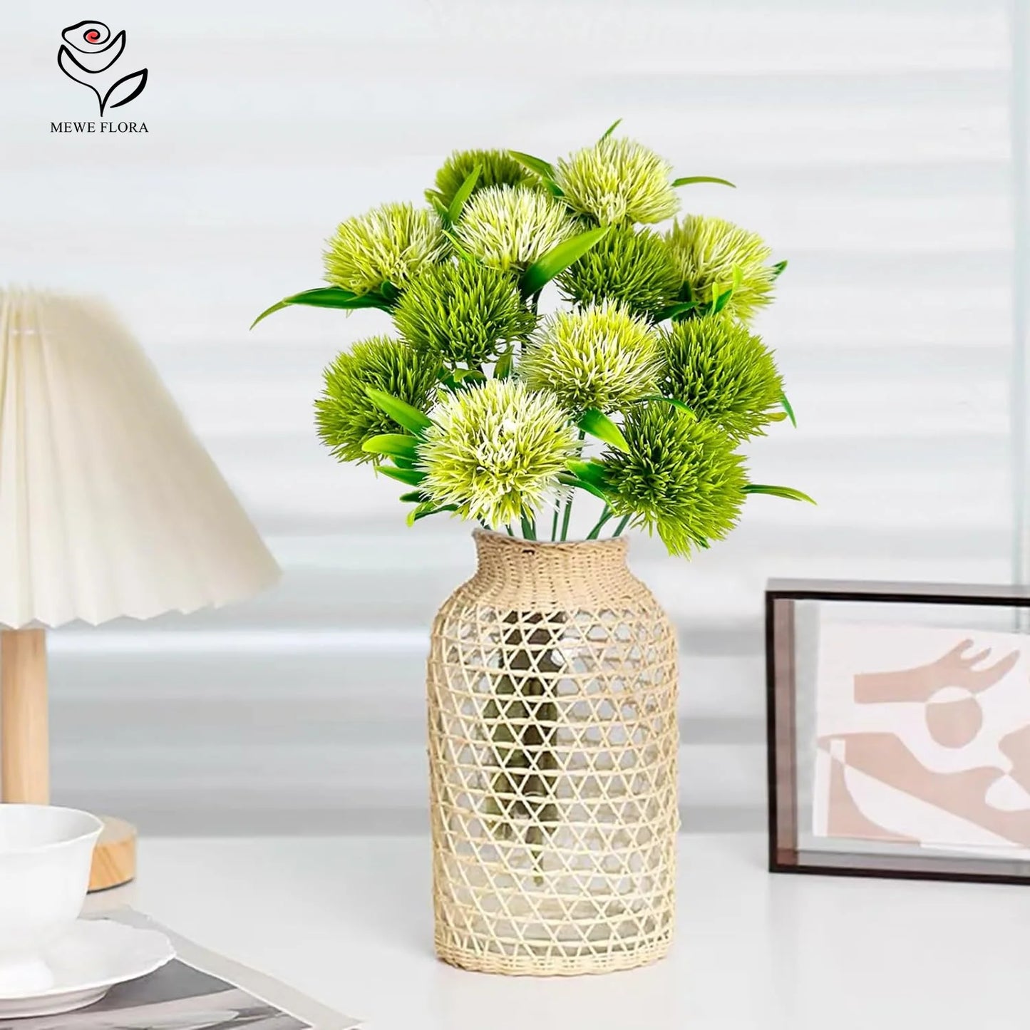 10Pcs Dandelion Artificial Flowers Fake Dandelions Bouquet Boho Home Vase Room Garden Decoration Simulation Plants Wedding Decor