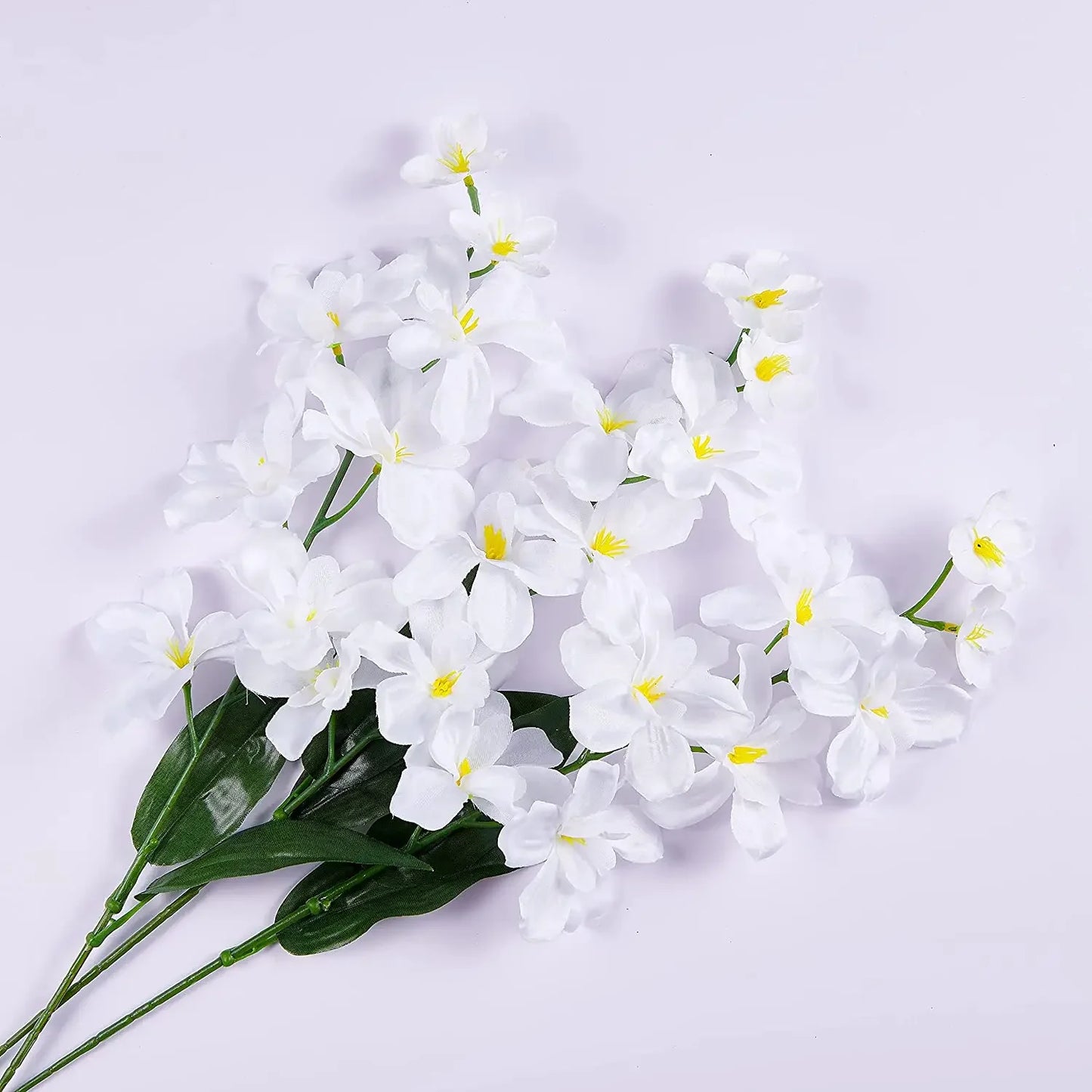 10pcs Artificial Orchids Flowers Blue Long Stems in Bulk for Wedding Home