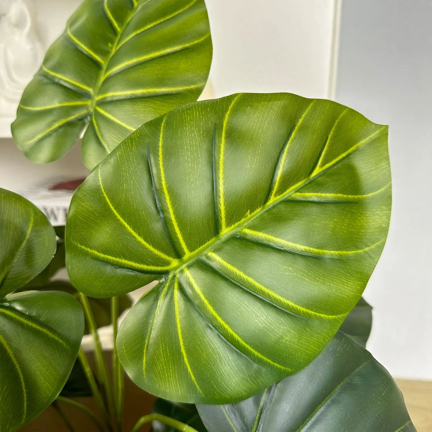 65/100cm Monstera Plant Plastic Leaf faux plant branch realistic leaves Ornamental indoor Artificial Plant for Home Office Decor