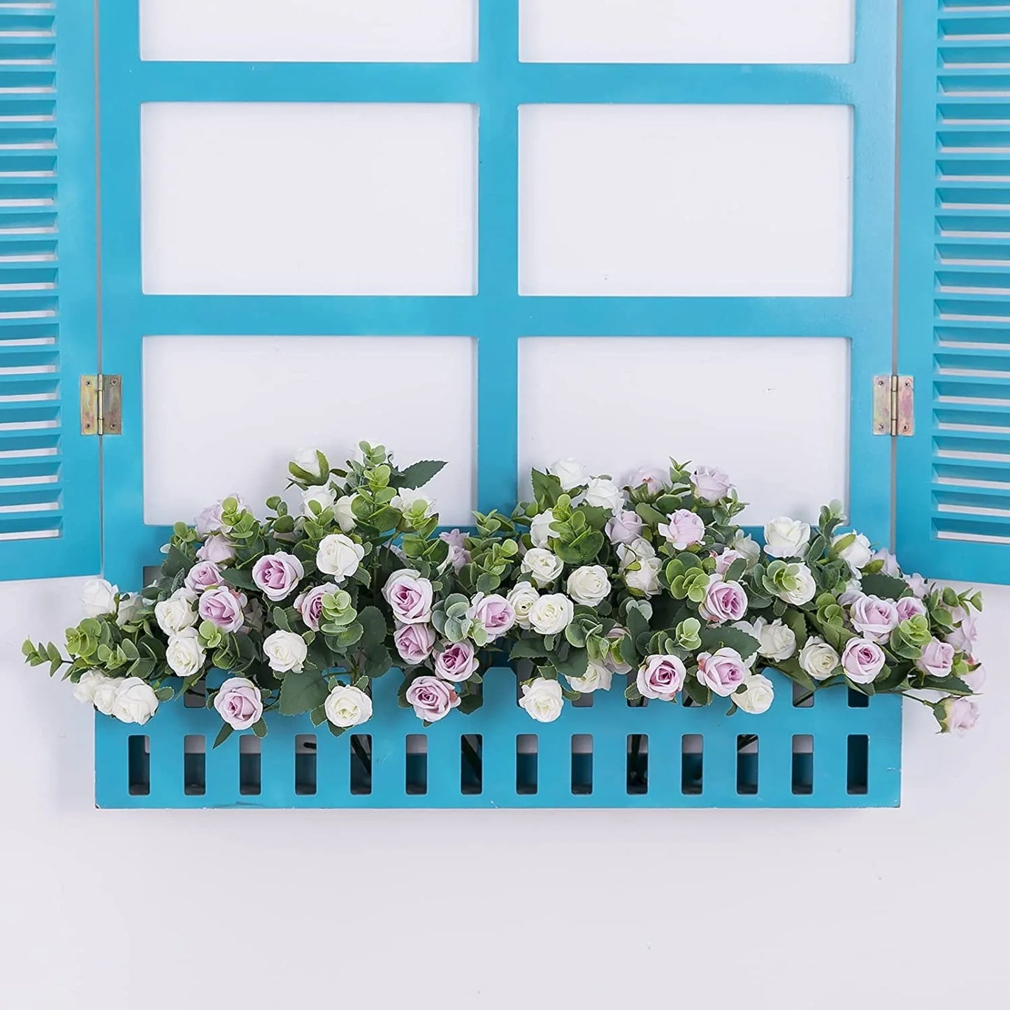 1pcs Artificial Flowers Bouquet Rose Eucalyptus Leaves Wedding Decoration Peony Fake Flower for Party Home Decor Outdoor